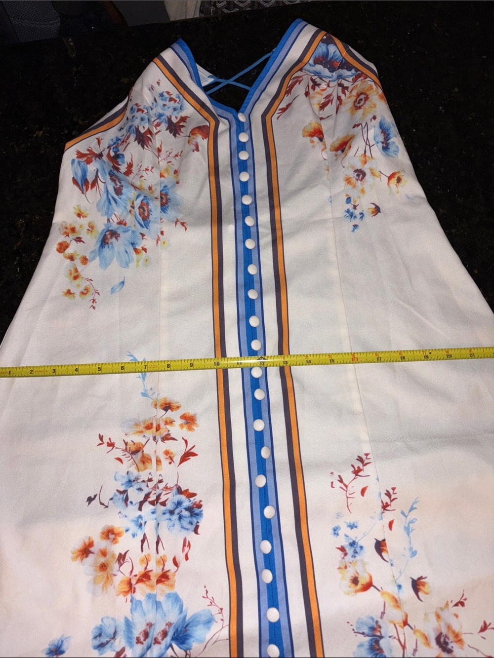 NWT Commense Floral Printed Halter Long Dress - Picture 12 of 13